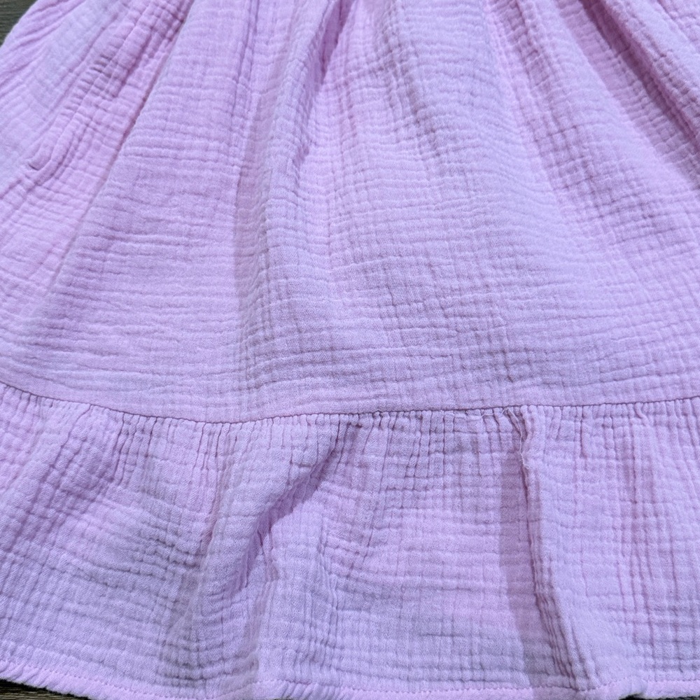 Hello Franki Smocked Pink Ruffled Kids Dress - Picture 2 of 7